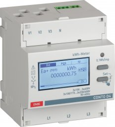 IME S.p.A. Miernik Energii Wh/Varh 3f Pomiar Przez Przekładniki (Ct) 1-5A Z Wyjściem Rs485 2 Taryfy 4 Moduły CE4TBDTCL1