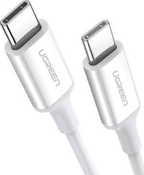 Kabel USB Ugreen USB-C - USB-C 0.5 m Biały (UGR1118WHT)