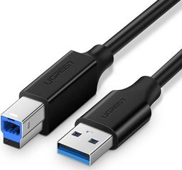 Kabel USB Ugreen USB-B - USB-A 1 m Czarny (UGR1156BLK)
