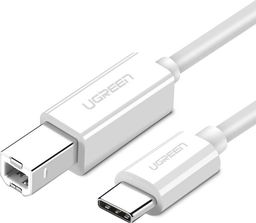 Kabel USB Ugreen USB-B - USB-C 1.5 m Biały (UGR1145WHT)