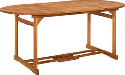  vidaXL Ogrodowy stół jadalniany, 180x90x75 cm, lite drewno akacjowe