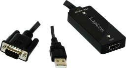 Adapter AV LogiLink D-Sub (VGA) - HDMI + USB-A czarny (CV0060)