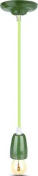 Lampa wisząca lampa wisząca VT-7998 10,5 x 75 cm E27 porcelana 60W zielona