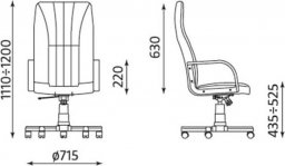 Krzesło biurowe Nowy Styl MEFISTO 2002 Z MECHANIZMEM TILT M-62 32607145