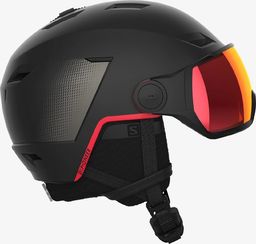 Salomon Kask narciarski PIONEER LT VISOR SIGMA Goji Red Black/Goji Berry 2021/2022 Rozmiar: L 59-62