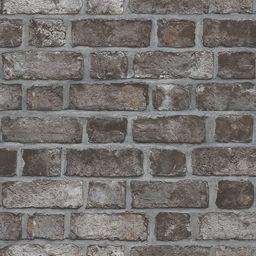 Homestyle Homestyle Tapeta Brick Wall, czarno-szara