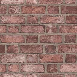 Homestyle Homestyle Tapeta Brick Wall, czerwona