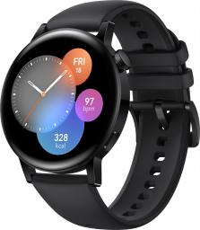Smartwatch Huawei Watch GT 3 Active Fluorelastomer Armband Czarny  (55027152)