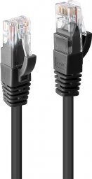 Lindy Lindy 48085 Kabel sieciowy (skrętka) CAT6 U/UTP, czarny - 30m