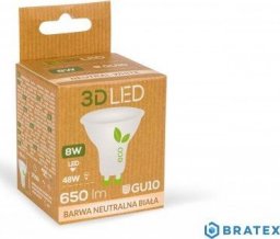 3DLED Halogen ledowy 3LED GU10 8W barwa neutralna