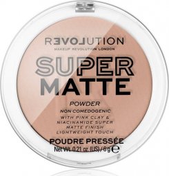  Makeup Revolution Makeup Revolution Super Matte Pressed Powder Puder matujący - Medium Tan 6g