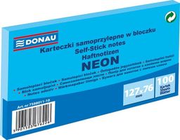  PBS Connect BLOCZEK SAMOPRZYLEPNY, DONAU, 127X76MM, 100K, NEON NIEBIESKI 7588011-10