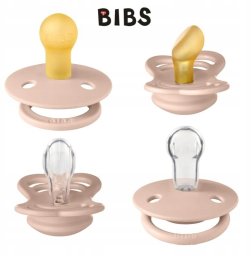 Bibs BIBS TRY-IT PACK BLUSH 4 smoczkowy zestaw prezentowy smoczków niemowlęcych