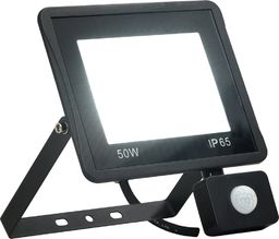 Naświetlacz vidaXL Reflektor LED z czujnikiem, 50 W, zimne białe światło
