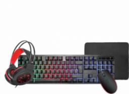  Varr VARR GAMING 4IN1 SET / ZESTAW GAMINGOWY 02 MOUSE MOUSEPAD HEADSET KEYBOARD LED [45547]