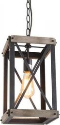 Lampa wisząca DKD Home Decor Lampa Sufitowa DKD Home Decor Brązowy Czarny Metal Sosna (23 x 23 x 41 cm)