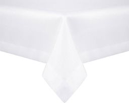 Łóżkoholicy Obrus 120x120 Plamoodporny Klasyczny Elegant Biały