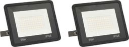 Naświetlacz vidaXL Reflektory LED, 2 szt., 50 W, ciepłe białe światło