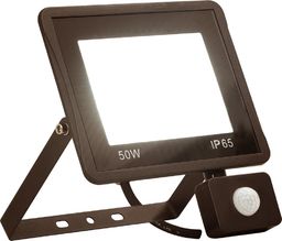 Naświetlacz vidaXL Reflektor LED z czujnikiem, 50 W, ciepłe białe światło