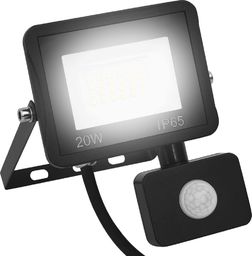 Naświetlacz vidaXL Reflektor LED z czujnikiem, 20 W, zimne białe światło