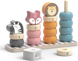  Viga Toys Drewniana Układanka Edukacyjna Ze Zwierzątkami 