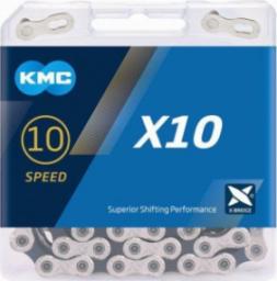  KMC Łańcuch 10 rzędowy KMC X10.93 114 ogniw srebrno-czarny + spinka