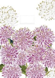 Turnowsky Karnet B6 + koperta Urodziny fioletowe kwiaty
