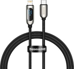 Kabel USB Baseus USB-C - Lightning 1 m Czarny (BSU2998BLK)