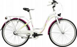  Monteria Rower dla dzieci Milano 24" biało-różowy