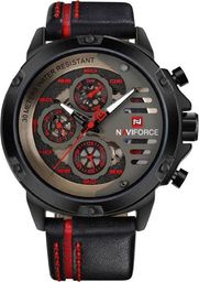 Zegarek Naviforce ZEGAREK MĘSKI NAVIFORCE - NF9110 (zn047b) - black/red