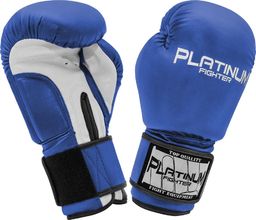 Beltor Rękawice bokserskie Spartacus niebiesko-białe - Platinum Fighter 10oz