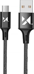Kabel USB Wozinsky USB-A - microUSB 1 m Czarny (5907769301148)