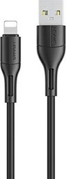 Kabel USB Usams USB-A - Lightning 1 m Czarny (SJ500USB01)