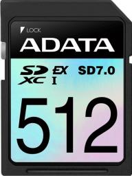 Karta ADATA Extreme SDXC 512 GB Class 10 UHS-I/U3 V30 (ASD512GEX3L1-C)