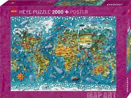 Heye Puzzle 2000 Nasz Świat (Puzzle+plakat)