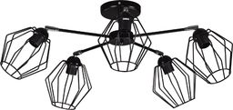 Lampa sufitowa KAJA OŚWIETLENIE Lampa sufitowa plafon BENET V K-3771 black oplot E27 Kaja