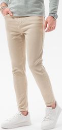  Ombre Spodnie męskie jeansowe P1058 - beżowe XXL