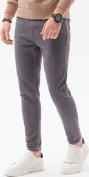  Ombre Spodnie męskie jeansowe P1058 - grafitowe M
