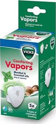 Stacja pogodowa Vicks Dyfuzor naturalnych olejków terapeutycznych do gniazdka elektrycznego VICKS Comforting Vapors + 5 wkładów aromatycznych (mentol)