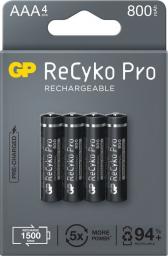  GP Bateria ReCyko Pro AAA / R03 800mAh 4 szt.