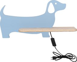 Candellux Półka ledowa niebieska drewniana Candellux Dog 21-02983 dla dziecka
