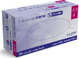 Sempercare Rękawiczki nitrylowe bezpudrowe SEMPERCARE SKIN 2 rozm. L /200 szt. - niebieskie