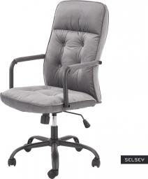 Krzesło biurowe Selsey Strowpipe Popielate