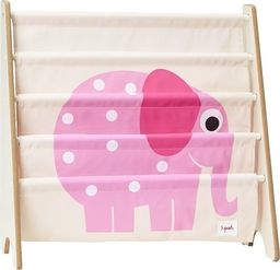 3 Sprouts Stojak Półka Regał na Książki Słoń Pink