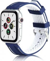  Pasek do smartwatcha Beline Solid Silicone do Apple Watch 38/40/41mm granatowo-biały navy/white () - 408812	