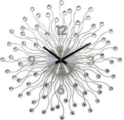  JVD Zegar ścienny JVD HT116.1 z kryształkami, średnica 49 cm