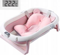  Primabobo Wanienka składana z elektronicznym termometrem i poduszką do kąpieli, Pink
