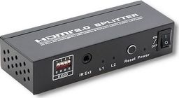  Qoltec Qoltec Rozdzielacz aktywny Splitter HDMI v. 2.0 | 1x2 | EDID+IR