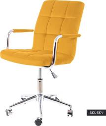 Krzesło biurowe Selsey Salmerin Żółte