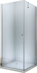  Mexen Mexen Pretoria kabina prysznicowa uchylna 90 x 70 cm, transparent, chrom brodzik Flat - 852-090-070-01-00-4010
